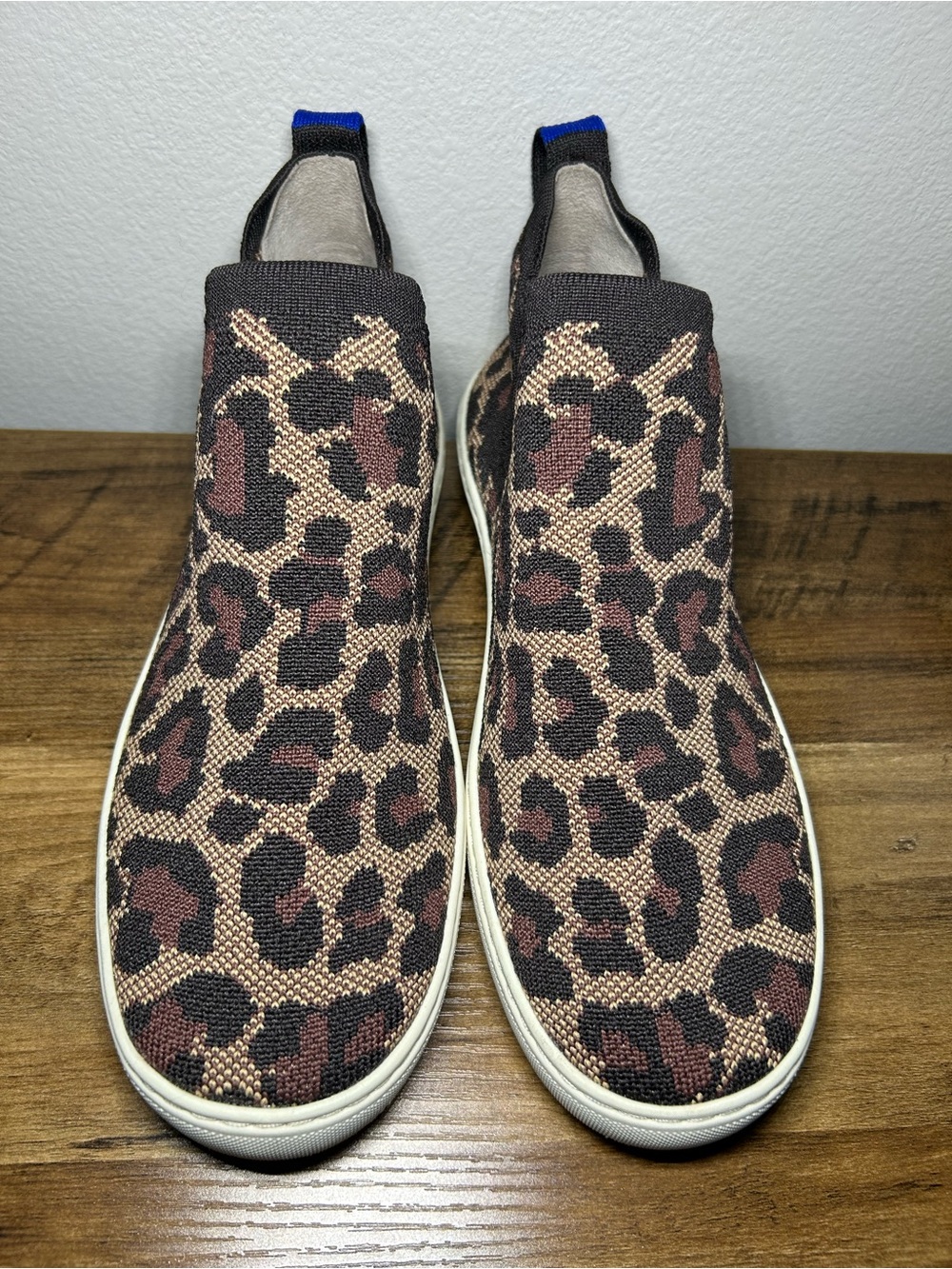 Women’s Slip-On Sneakers in Leopard Print - Brown/Black